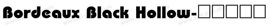Bordeaux Black Hollow字体转换